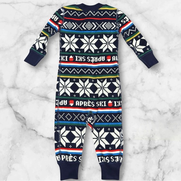 Hanna Andersson Apres Ski Organic Cotton Footless Baby Zip Sleeper 6/12m - Picture 2 of 4